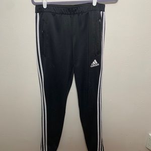 Black Adidas soccer pants